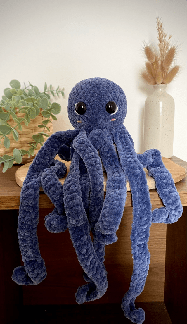 Poulpe taille L bleu jean