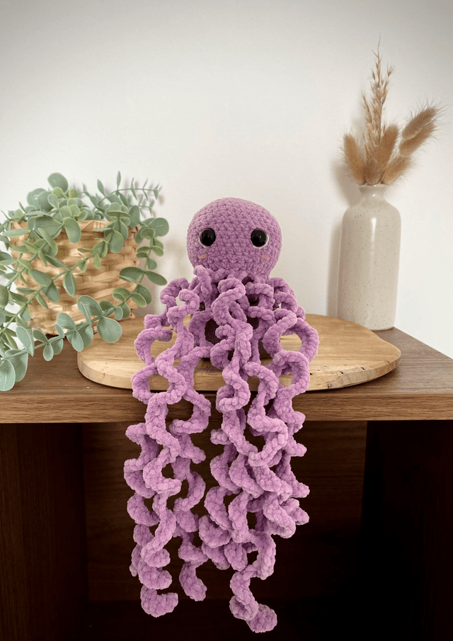 Poulpe taille M lilas
