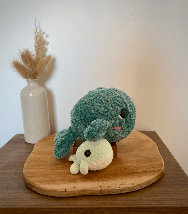 Maman baleine et son bébé