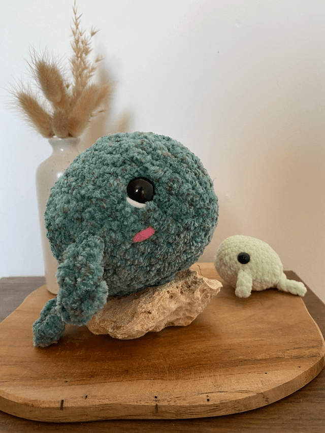 Maman baleine et son bébé