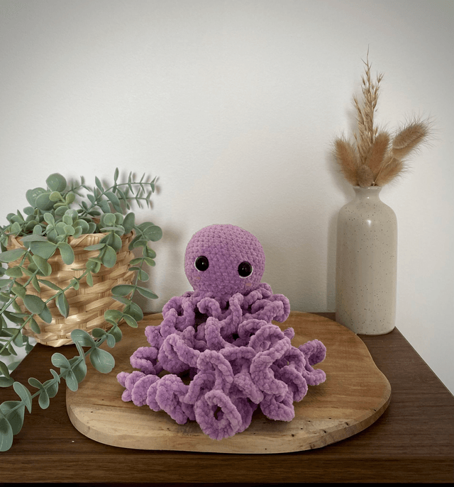 Poulpe taille M lilas