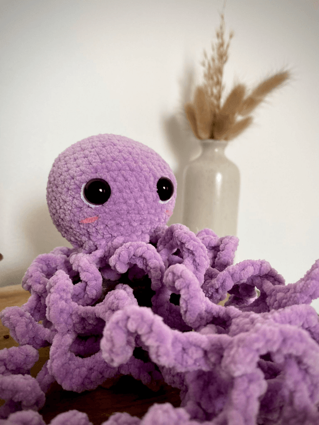 Poulpe taille M lilas